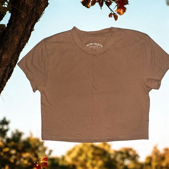Aeropostale Tops - Aeropostale Brown Cropped Tee S